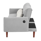 Divano letto futon convertibile GEITIN con 2 cuscini