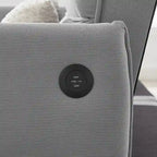 Divano letto futon convertibile GEITIN con 2 cuscini