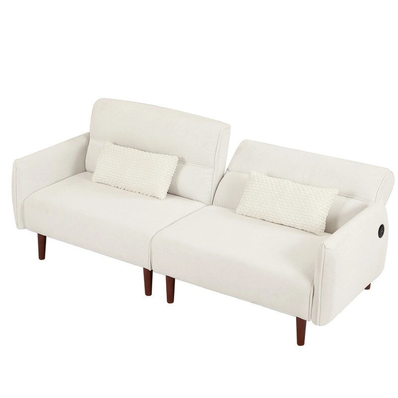 Divano letto futon convertibile GEITIN con 2 cuscini