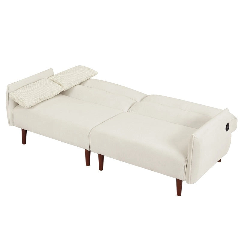 Divano letto futon convertibile GEITIN con 2 cuscini