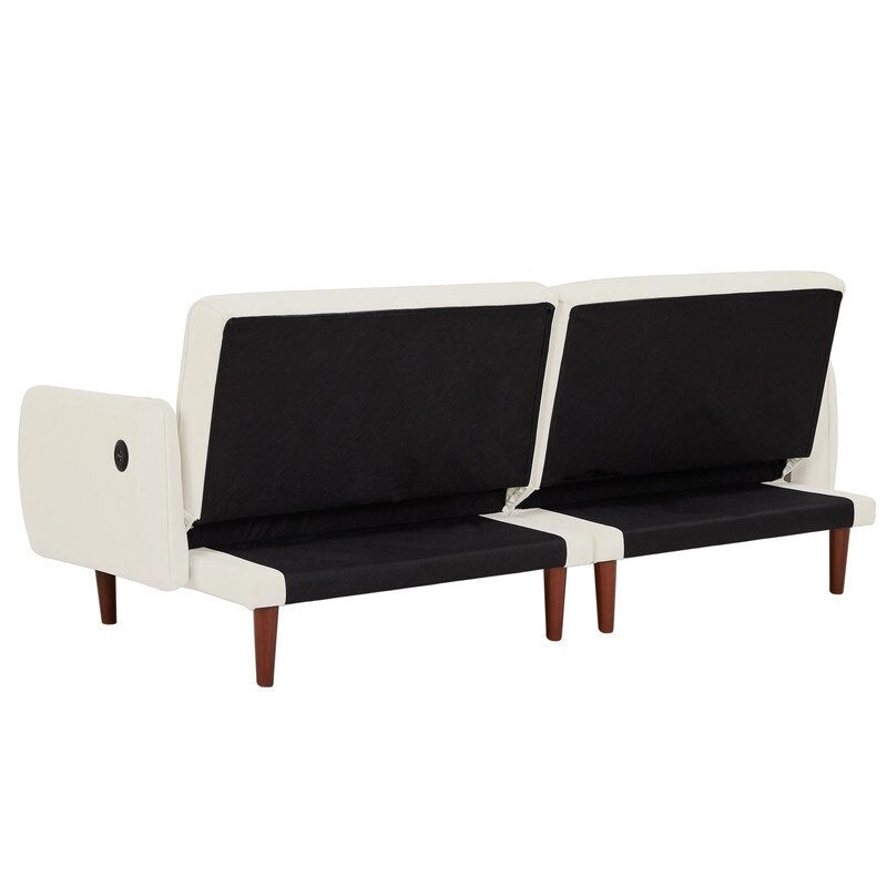 Divano letto futon convertibile GEITIN con 2 cuscini