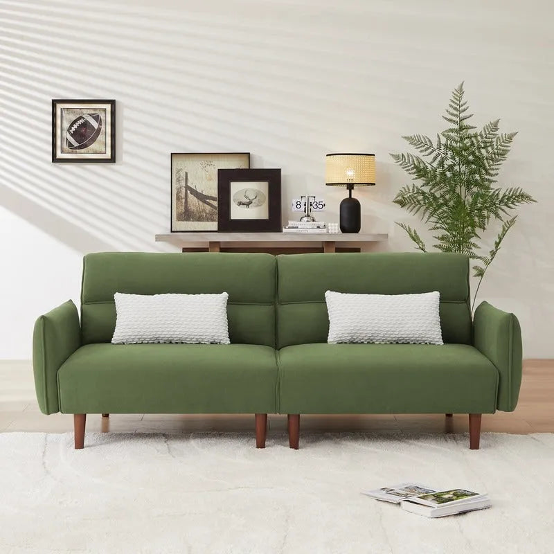 Divano letto futon convertibile GEITIN con 2 cuscini
