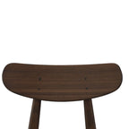 Sedia da pranzo in bambù marrone/ambra/naturale, stile metà secolo, set da 2