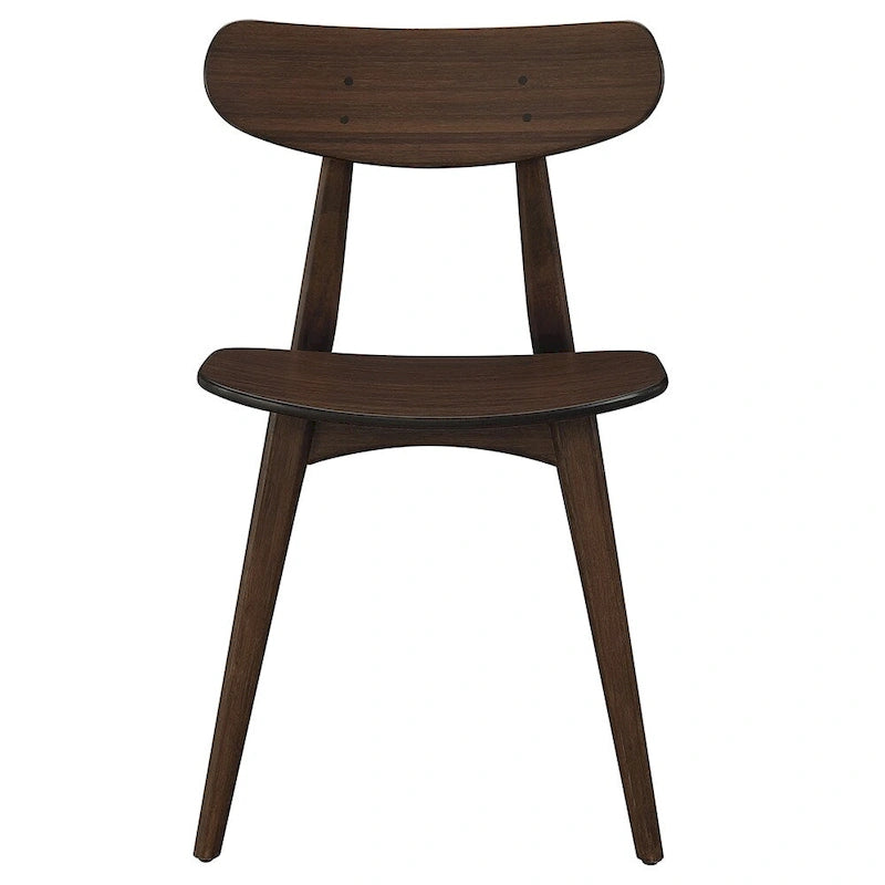 Sedia da pranzo in bambù marrone/ambra/naturale, stile metà secolo, set da 2