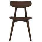 Sedia da pranzo in bambù marrone/ambra/naturale, stile metà secolo, set da 2
