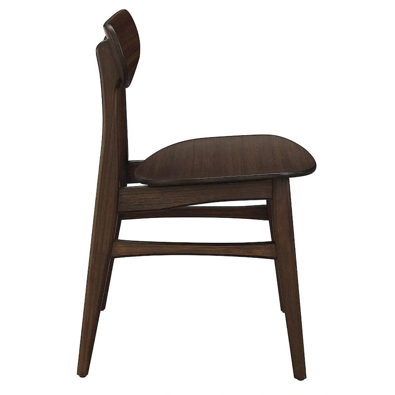 Sedia da pranzo in bambù marrone/ambra/naturale, stile metà secolo, set da 2