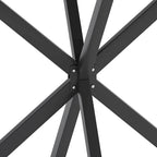 Tavolo da pranzo rotondo bianco/nero, gambe incrociate, 2-4 posti a sedere