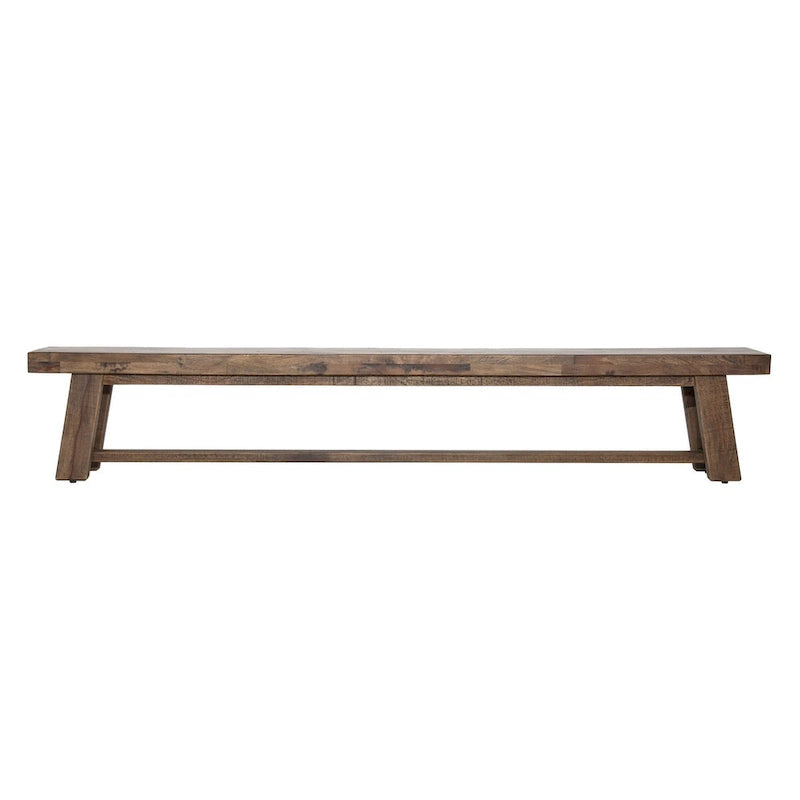 Panca decorativa Rockridge in legno di mango, marrone medio