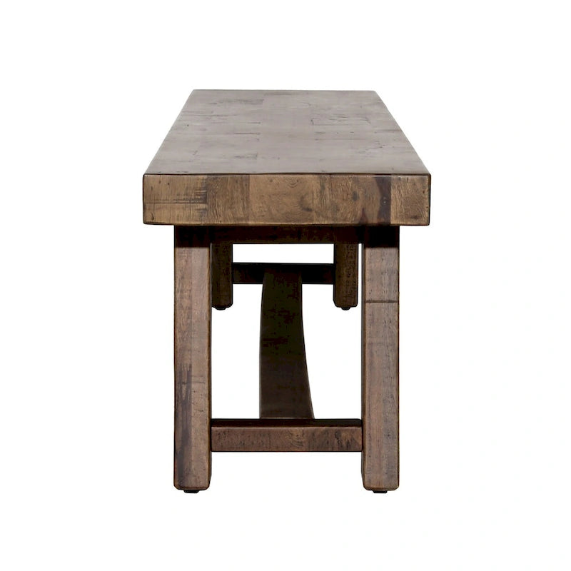 Panca decorativa Rockridge in legno di mango, marrone medio