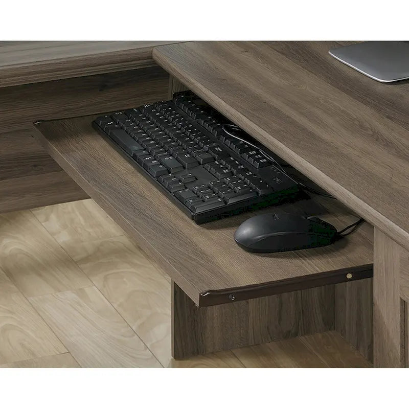 Scrivania direzionale a L della collezione Harbor View di Sauder