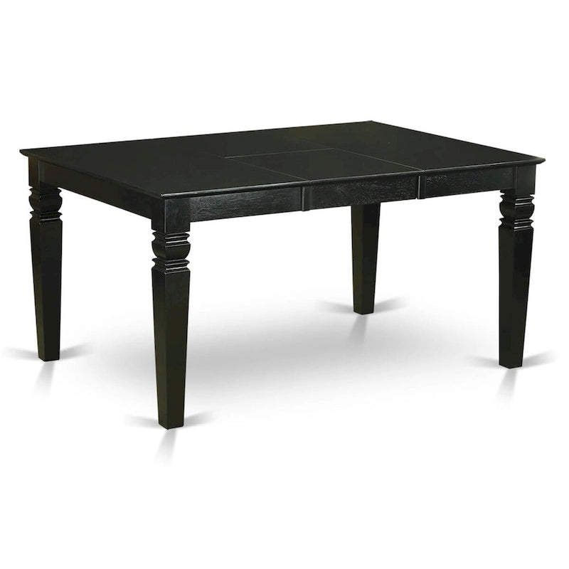 Set da pranzo 7 pezzi East West Furniture – un tavolo da pranzo e 6 sedie da sala da pranzo in similpelle, 42x60 pollici, nero