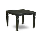 Set da pranzo 7 pezzi East West Furniture – un tavolo da pranzo e 6 sedie da sala da pranzo in similpelle, 42x60 pollici, nero