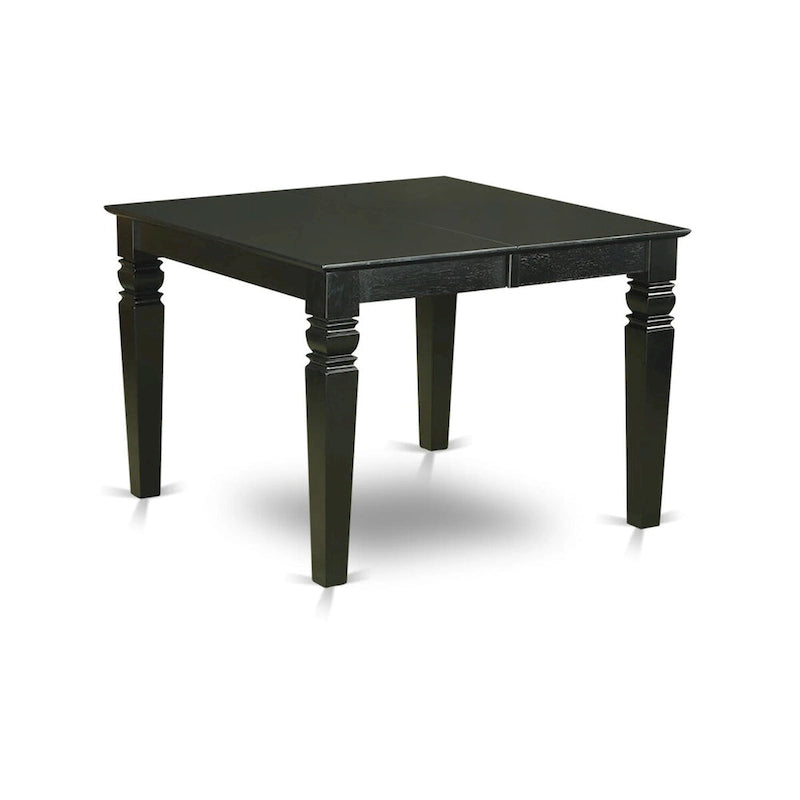 Set da pranzo 7 pezzi East West Furniture – un tavolo da pranzo e 6 sedie da sala da pranzo in similpelle, 42x60 pollici, nero