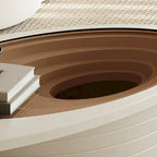 Tavolino da Caffè Ovale in Vetro Temperato Grigio, Struttura in Acciaio, 129,5 cm L × 65 cm P × 36,5 cm H
